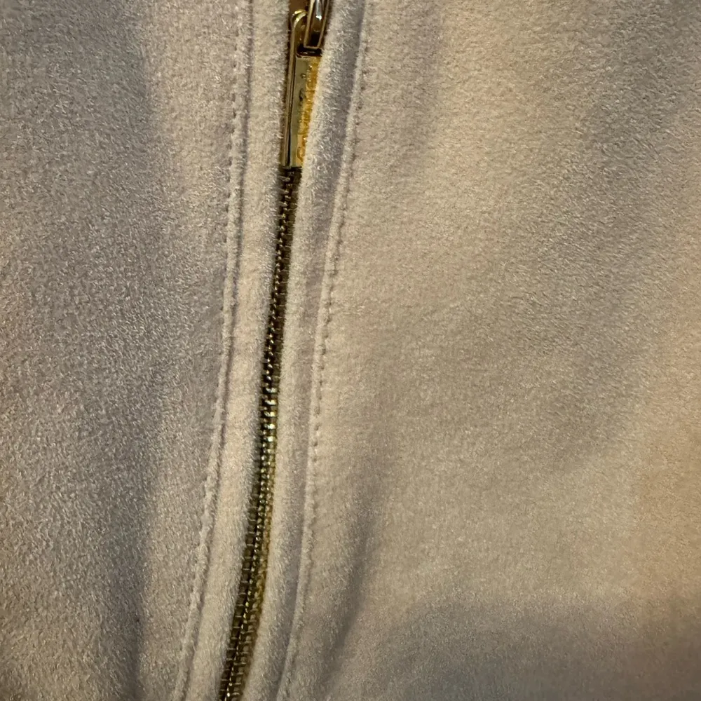 Calvin Klein pale Pink Bomber Jacket faux Seude - Image 4