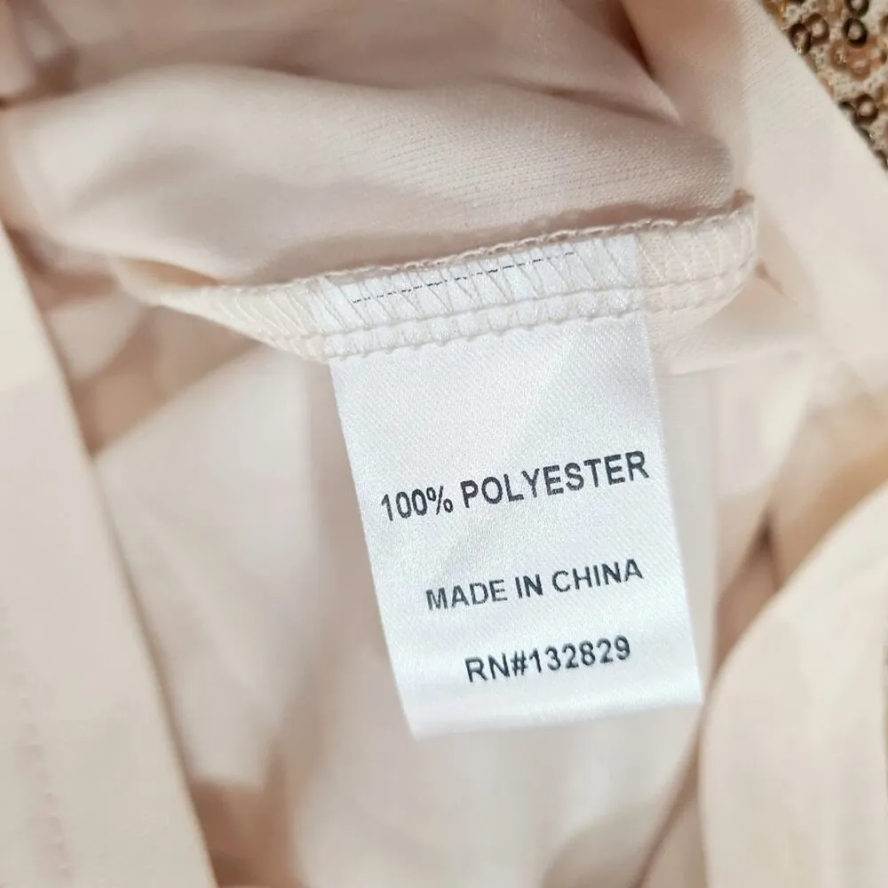 Superdown Stevie Sweetheart Mini Dress in Gold Sequin Medium - Image 5