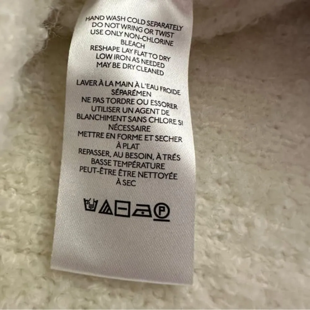 Pilcro Ivory Off White Oversized Chunky Knit Vneck Sweater XS - Image 6