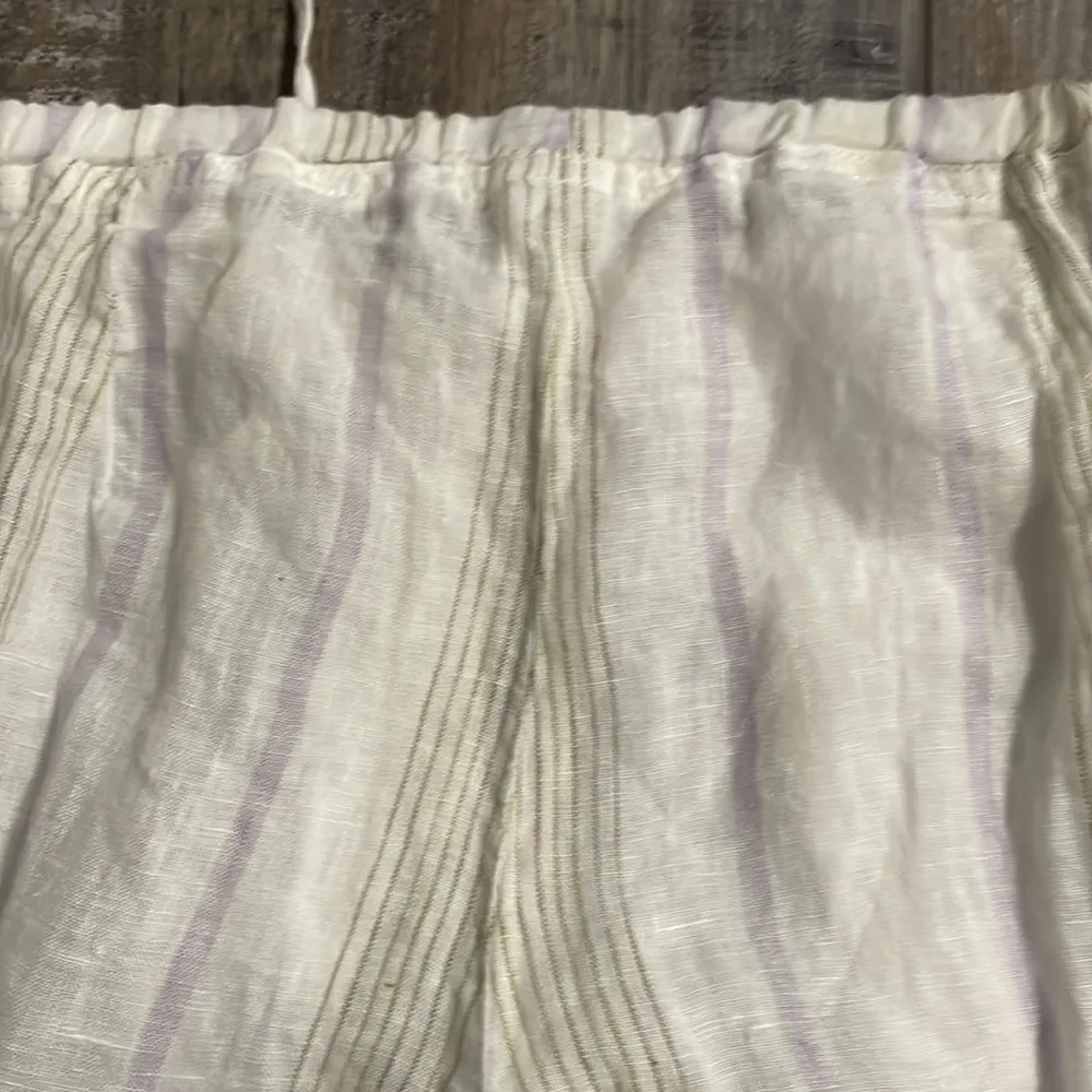 CP Shades white striped Hampton linen pant XS - Image 6