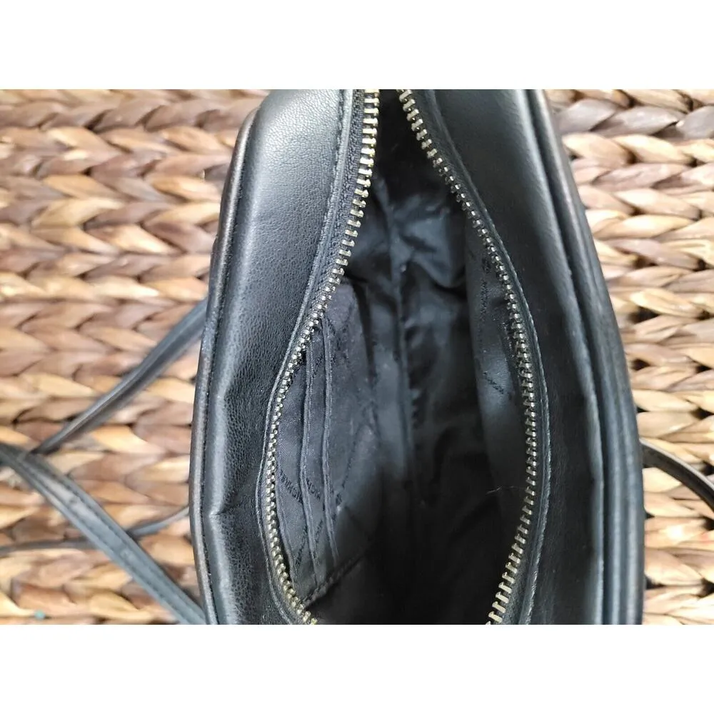 Michael Kors Rose Small Quilted Vegan Leather Oval Crossbody Handbag - Image 9