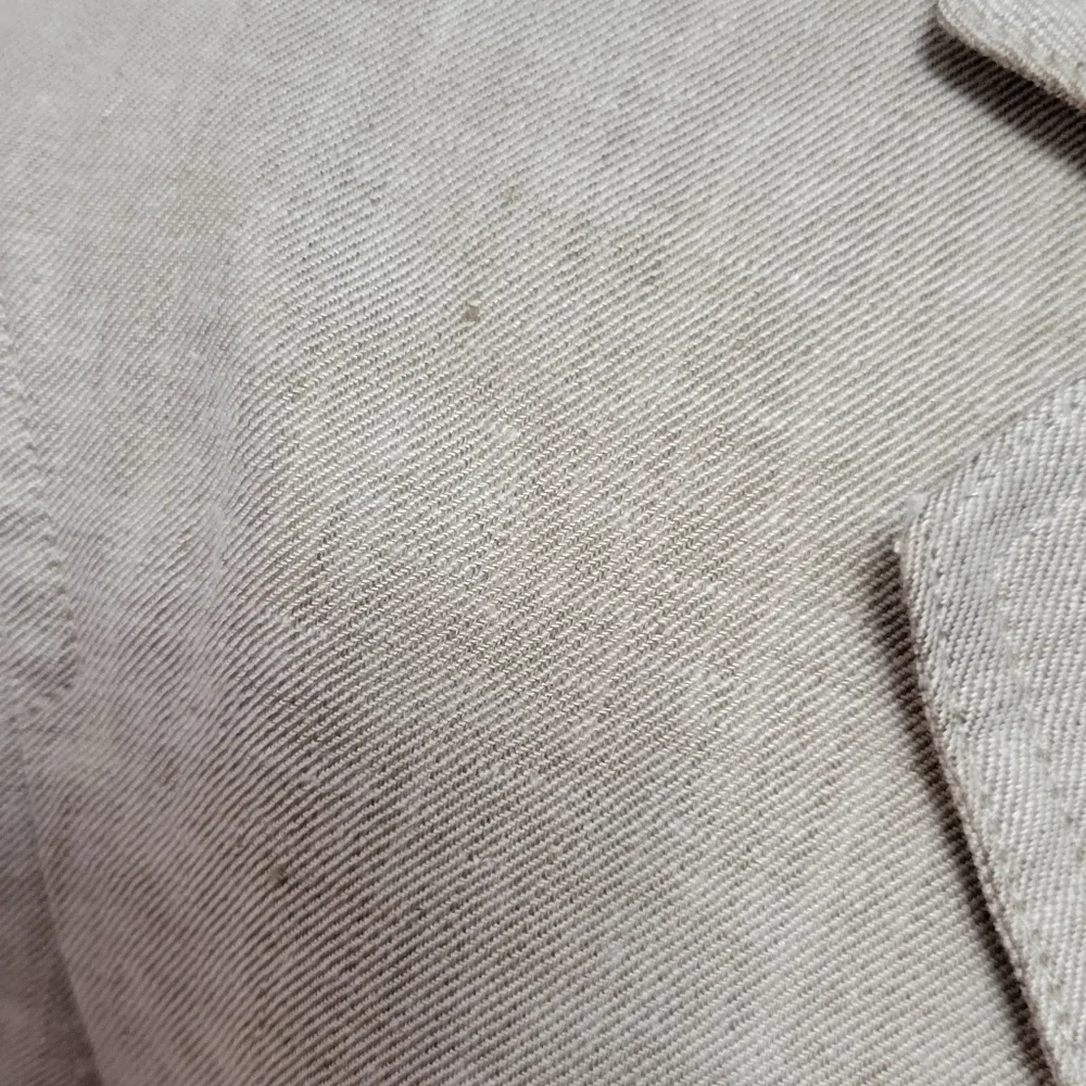 Theory Minou T Sharkskin Crunch Linen Blend Blazer Size 10 - Image 3