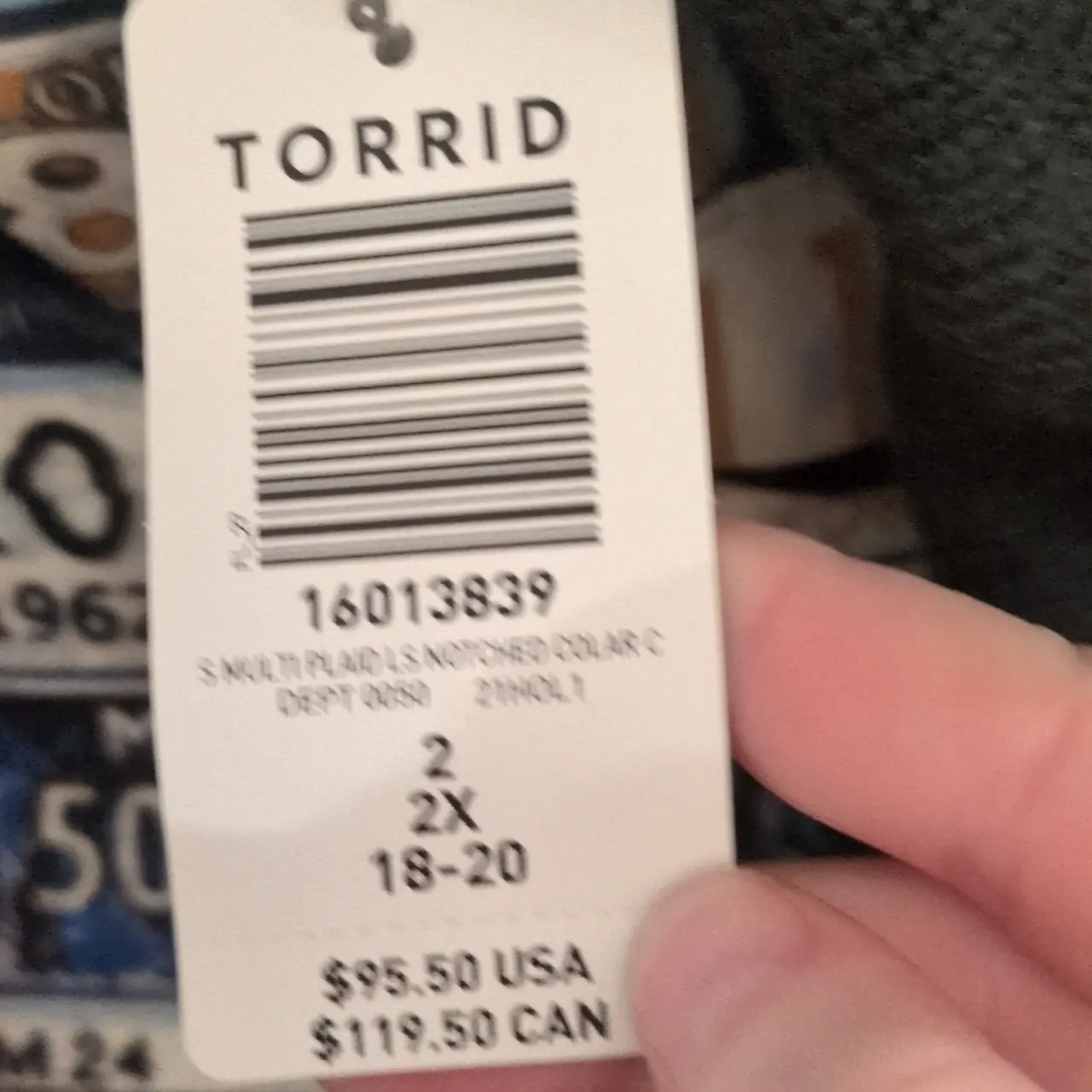 Torrid Multi Plaid Long Sleeve Notched Collar Cardigan Size 2X - Image 8