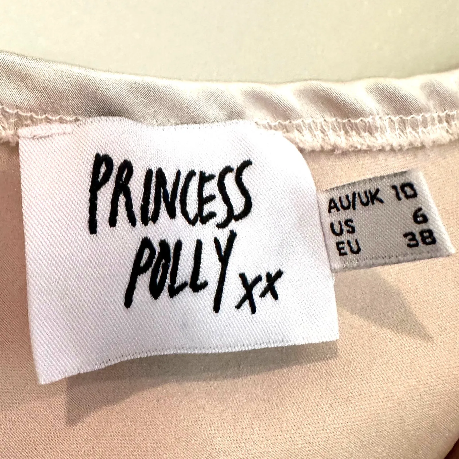 Princess Polly Star Power Mini Dress Women's‎ 6 Champagne Coquette Girl Dainty - Image 7