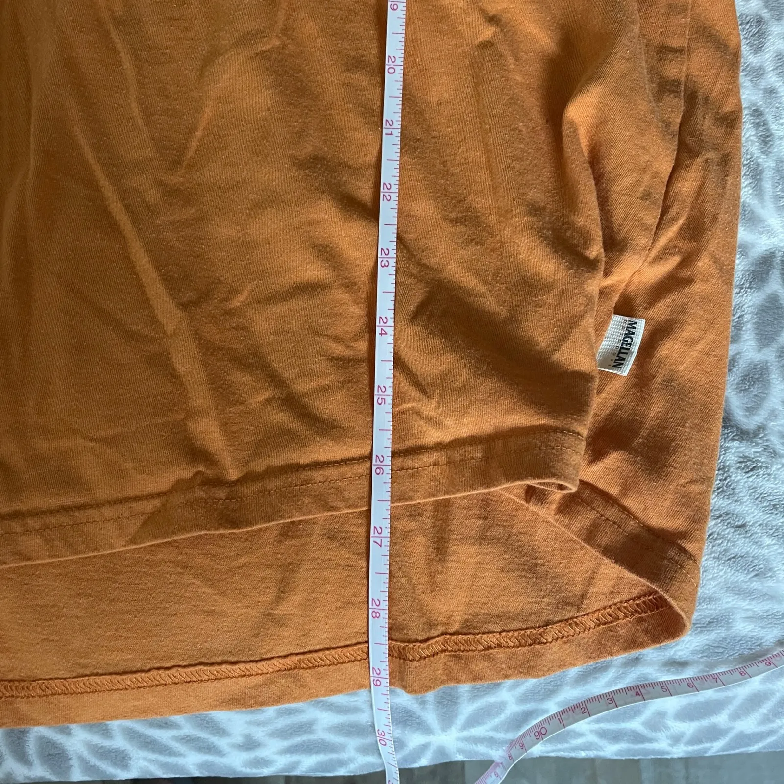 Shiner Bock Magellan Beer Tee Large Long Sleeve Shirt Orange Fish Gear Boyfriend - Image 7