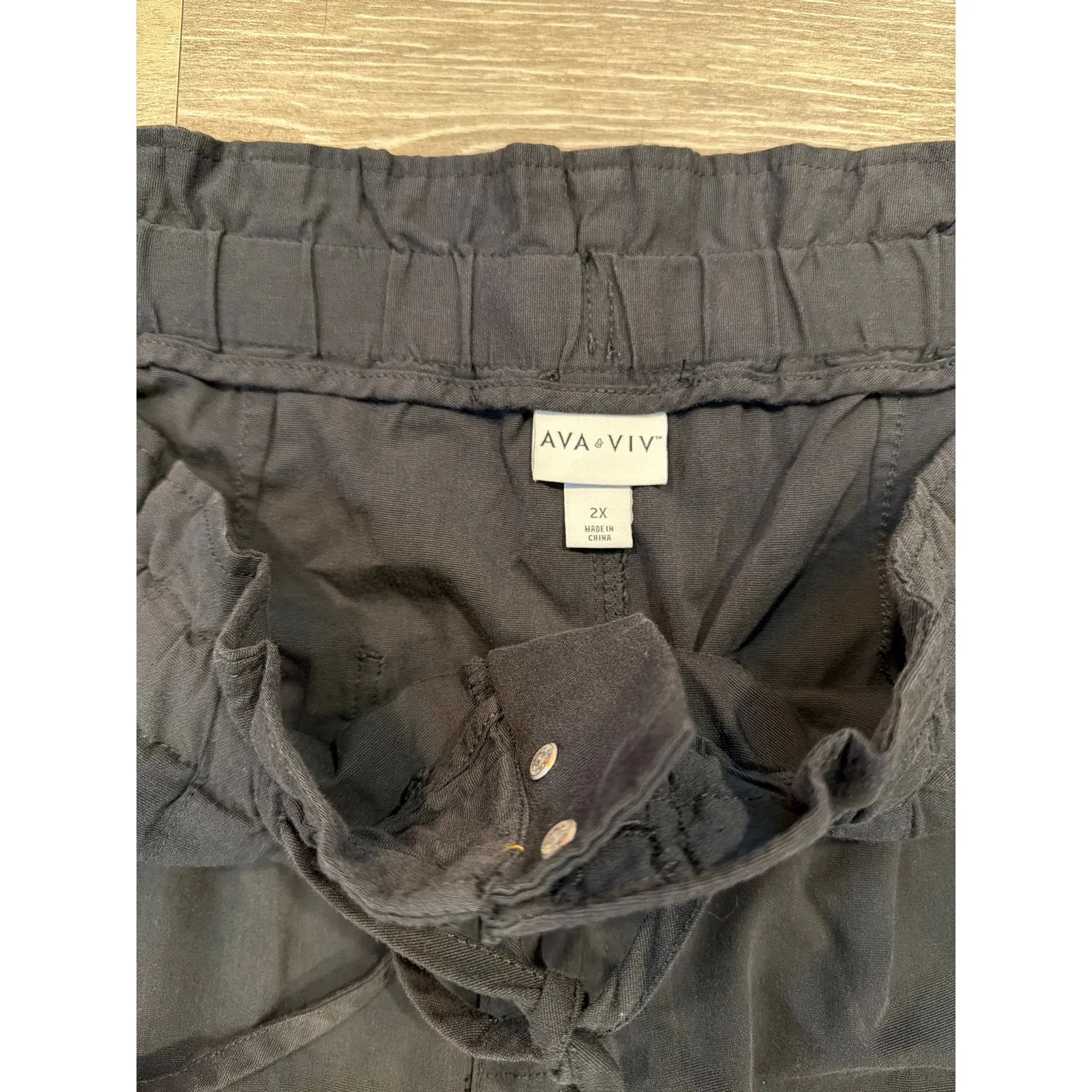 Ava & Viv Black Pants Size 2X Black - Image 2