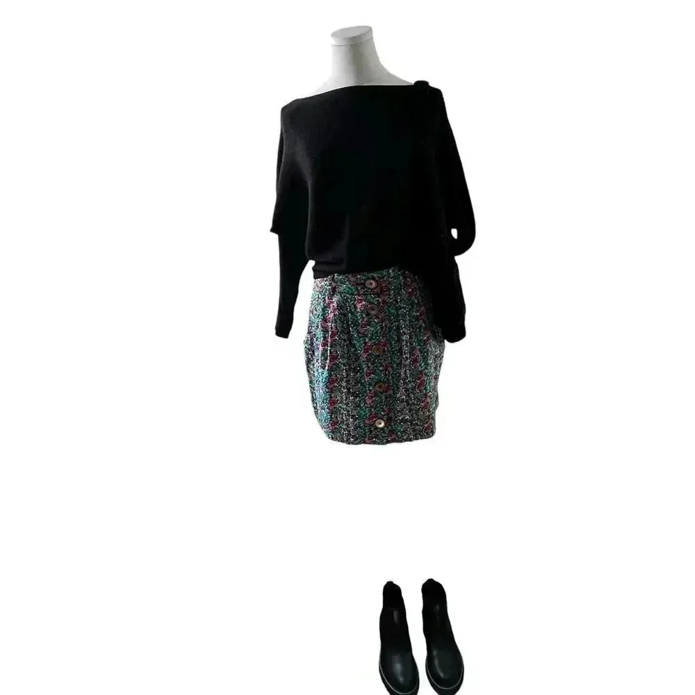 Y2K Floral Micro Mini Skirt Sz‎ S Coquette Cottagecore Preppy Vibes - Image 11