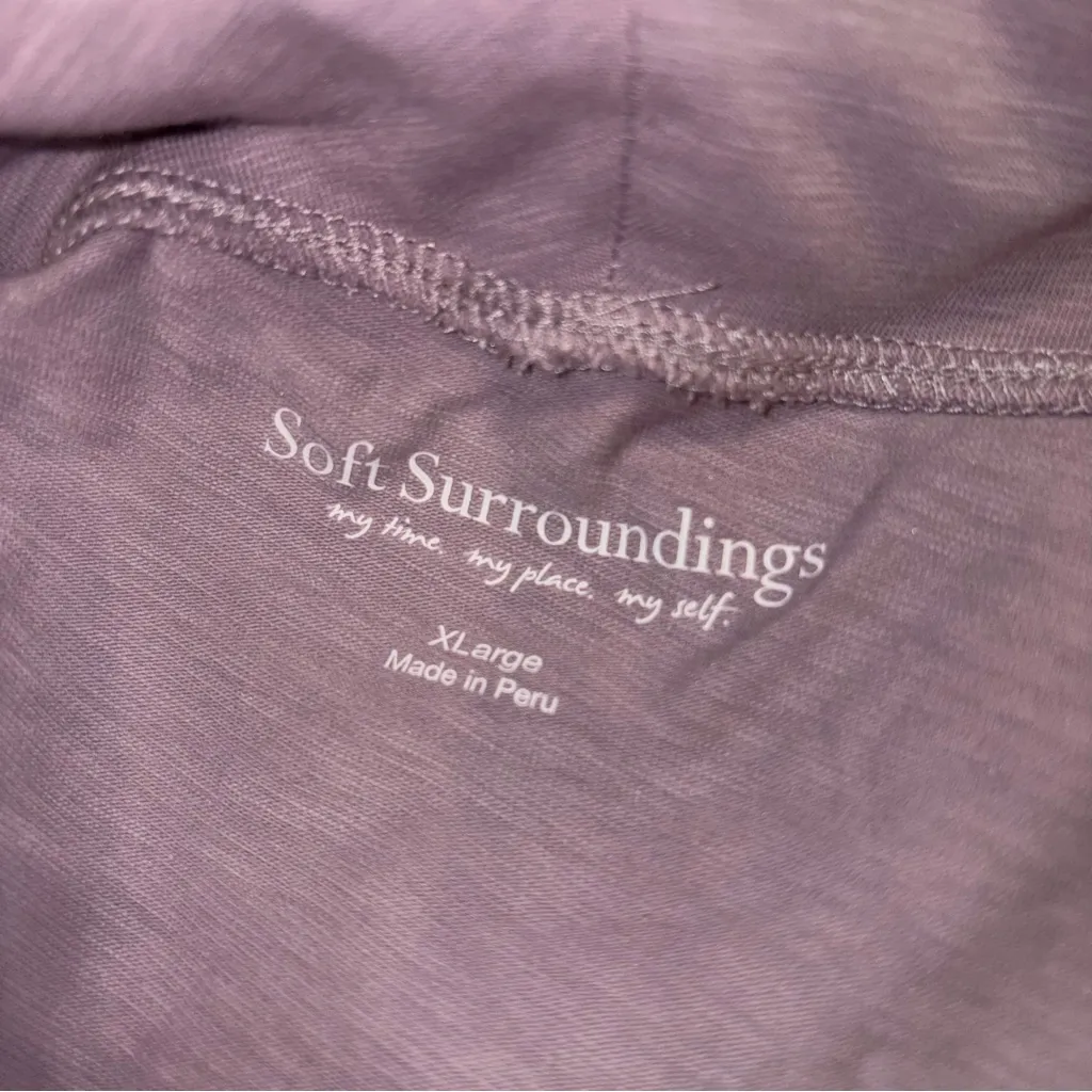 Soft Surroundings Purple Ash Cowl Neck Sleeveless Top XL NWT - Image 4