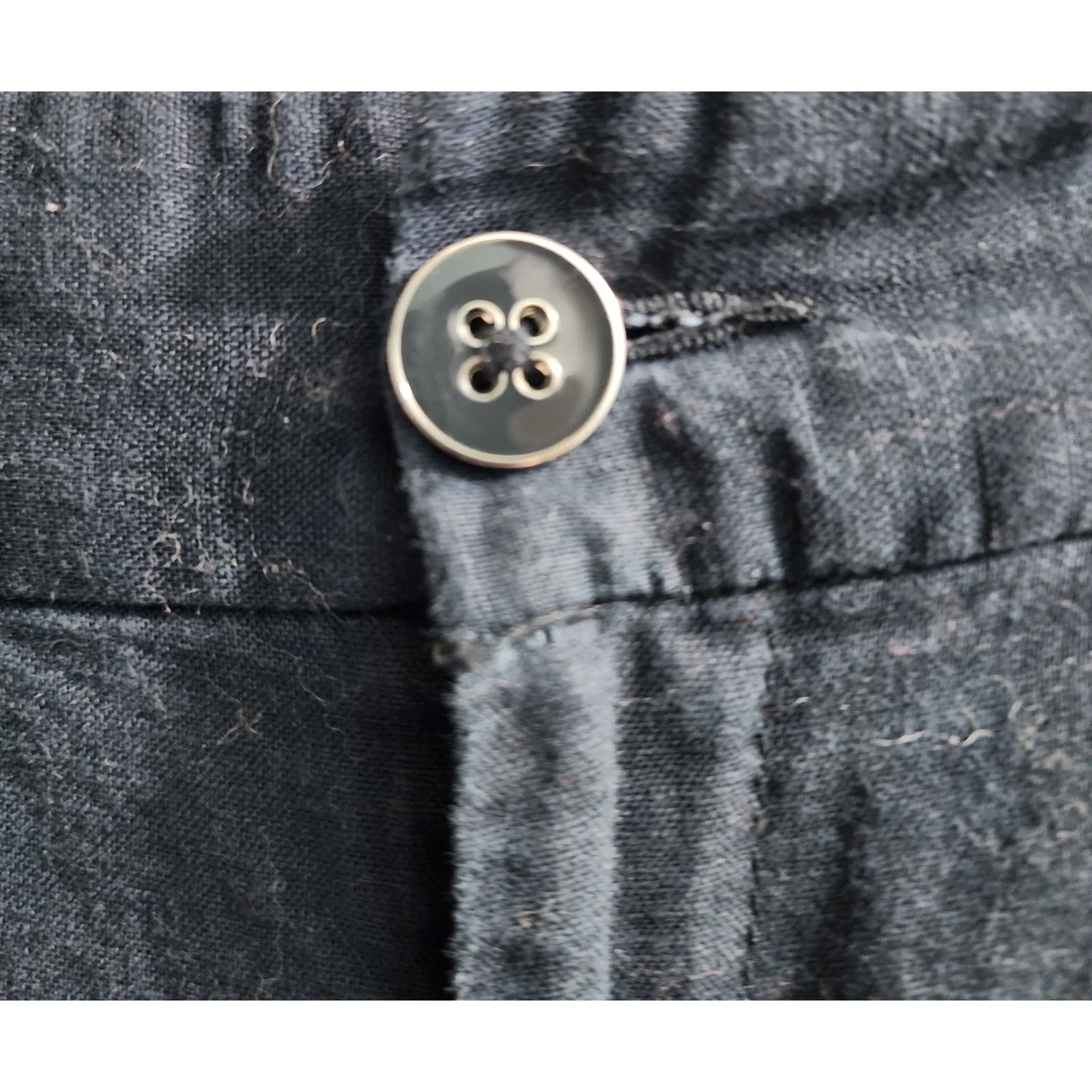 Banana Republic Women's Black Linen Blend Flare Leg Dress Pants‎ Size 0 - Image 2