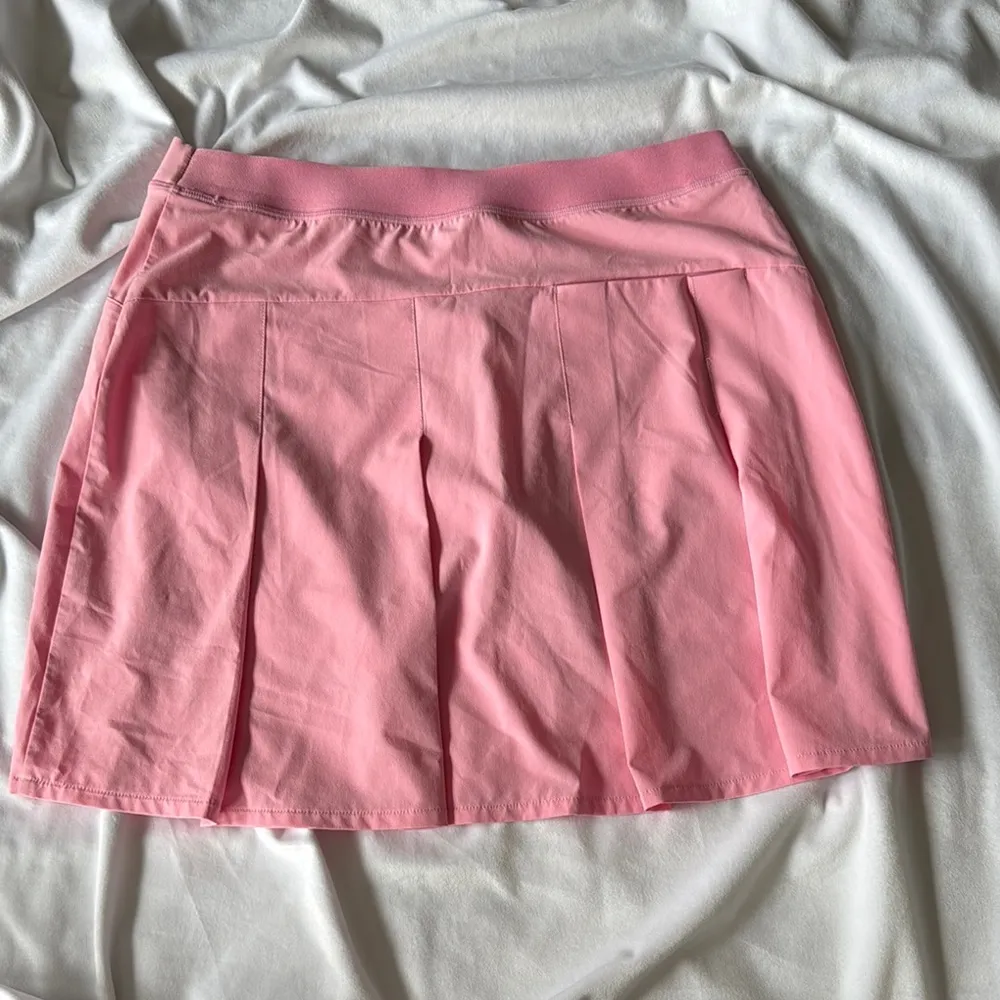 RLX Ralph Lauren Pink Back Pleated Golf Pickleball Tennis Preppy Skirt Skort Size M - Image 6