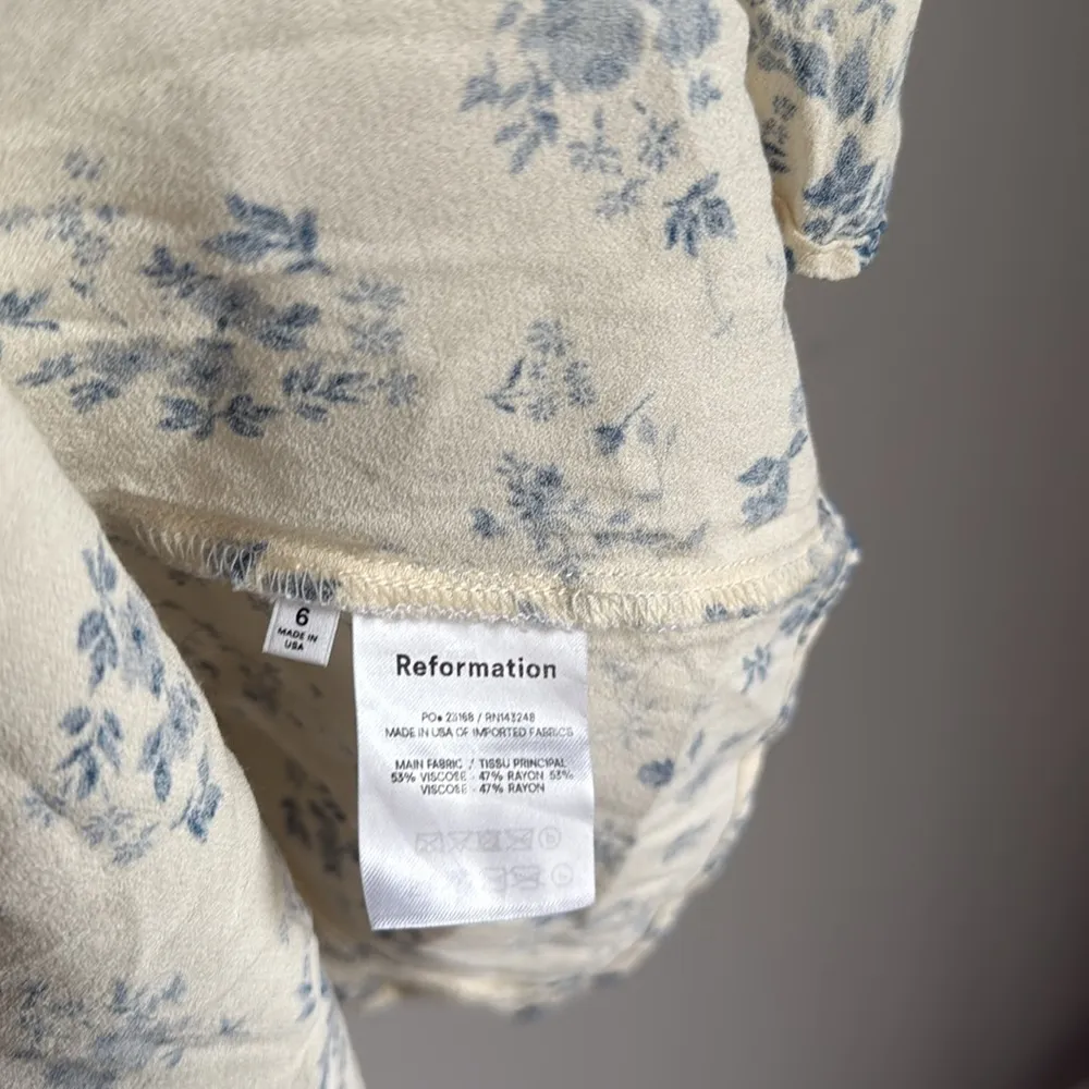 Reformation Pacey short-sleeve mini dress in Lula Floral 6 - Image 7