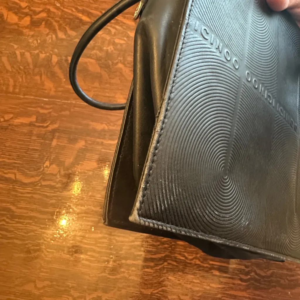 ICINOO black Leather Nag with logo on front and back - Image 9