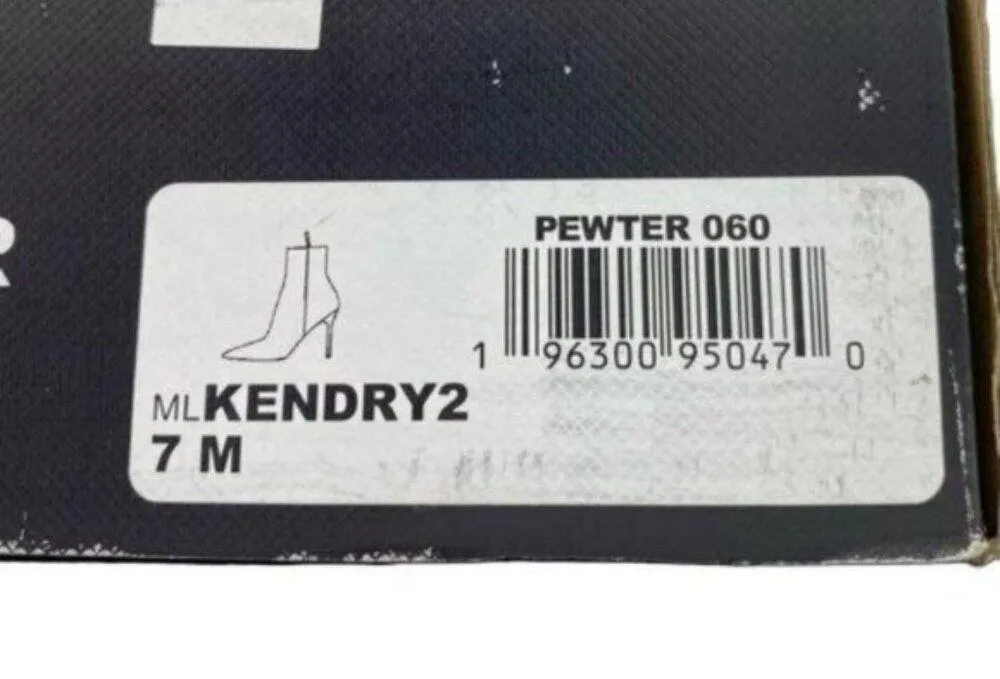 Marc Fisher Kendry Metallic Leather Stiletto Boots Size 7 - Image 7