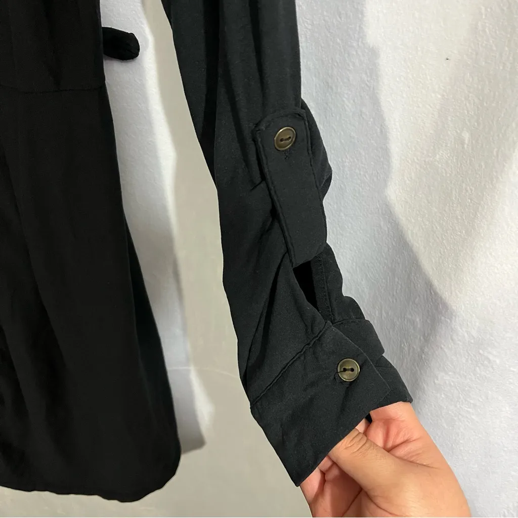 Derek Heart Dress/‎ Cardigan Size Medium Black Button Down - Image 4