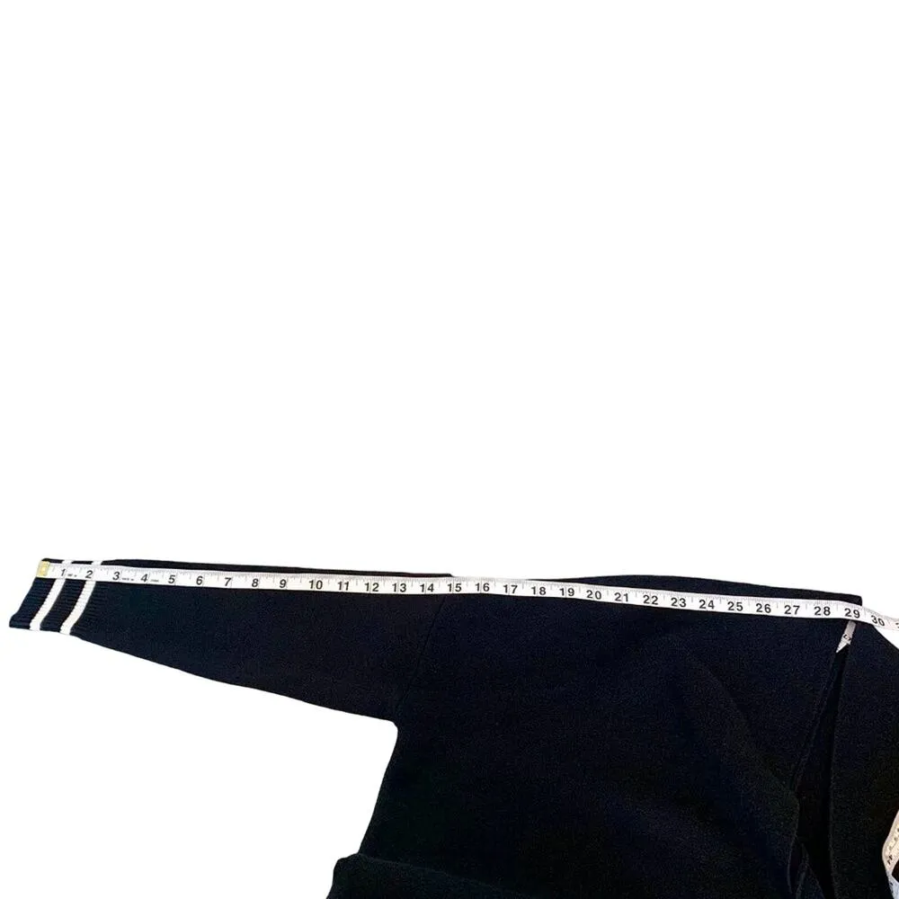 NVLT Pippa Bold Stripe Oversized Cardigan Sweater Anthropologie Black White XS - Image 12