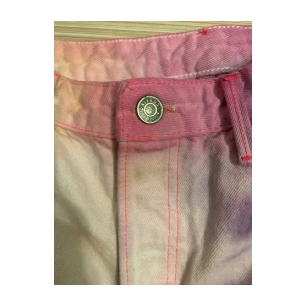 GRLFRND Hand tie dyed denim mini skirt - Image 2