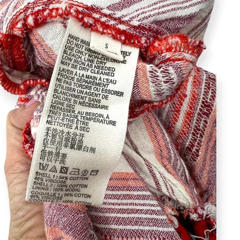 Free People | S | Under The Sun Dress Red Tunic Top Boho V-neck Back Coverup - Image 6