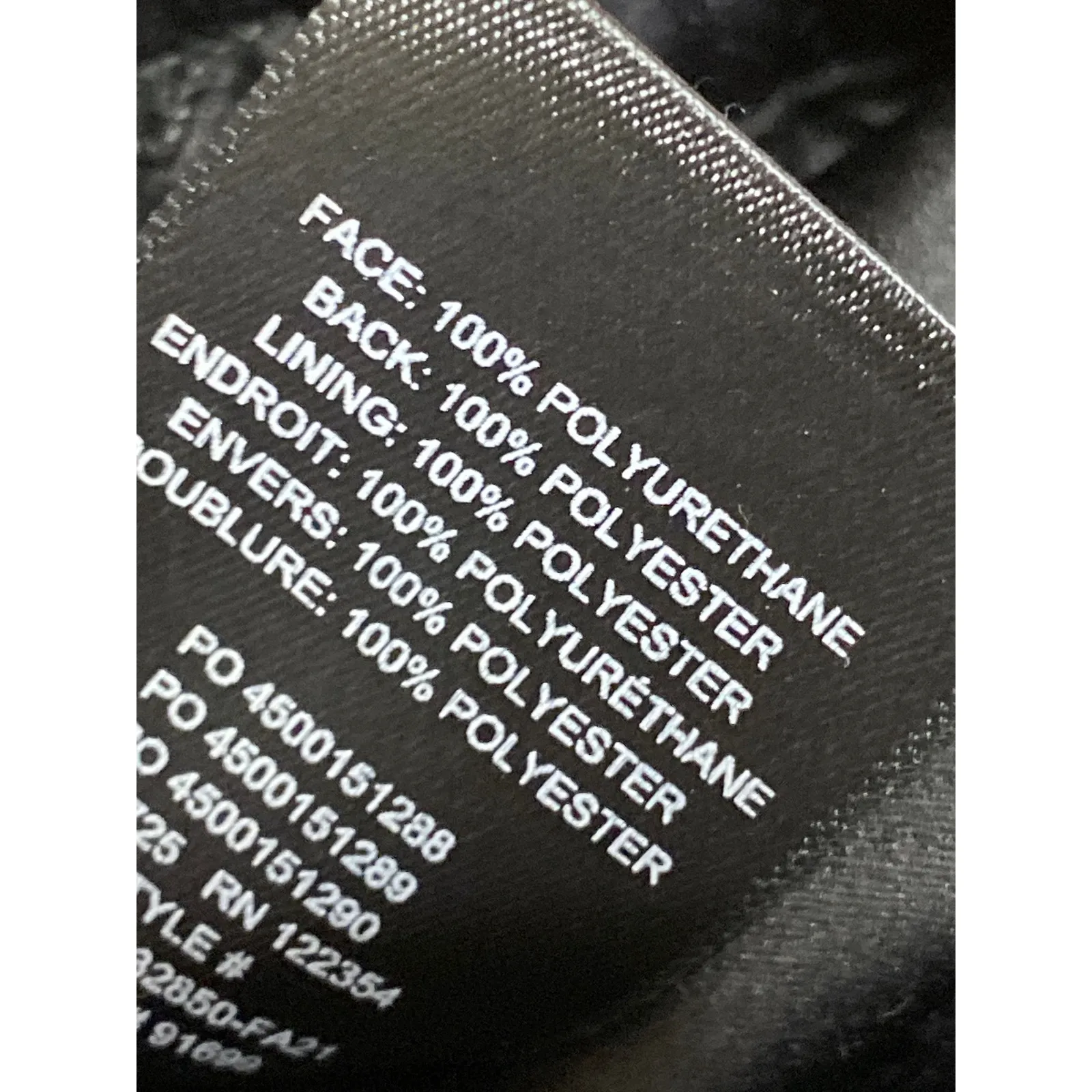 Aritzia Babaton Black Faux Vegan Leather Elastic Waist Mini Pencil Skirt Size XS - Image 4