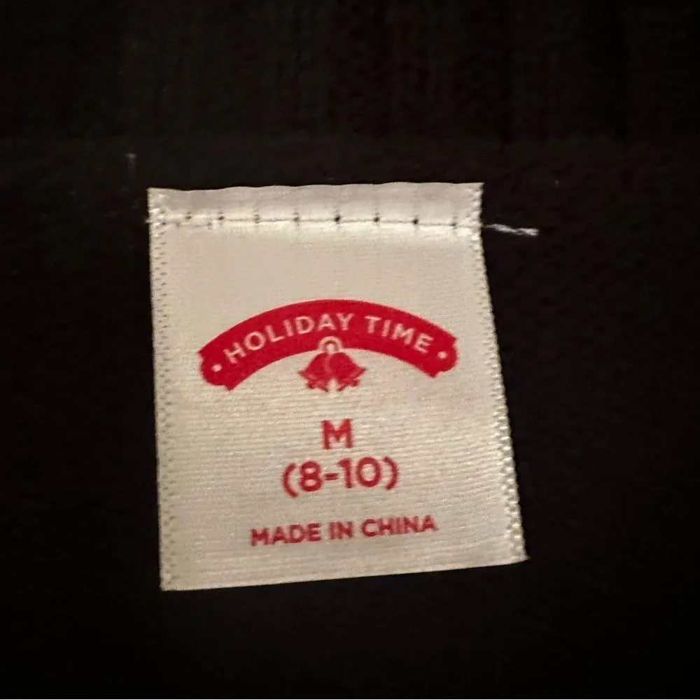 Holiday Time Merry Christmas Embroidered Sweater Women's Size Medium Holiday - Image 5