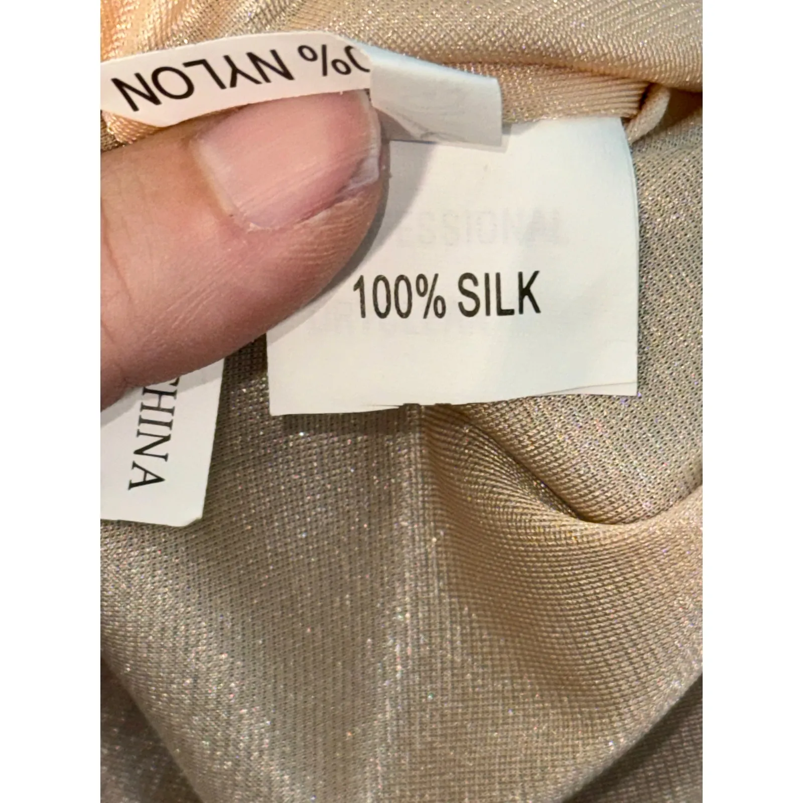 NWT Mandalay Turquoise Blue Silk Beaded Sequin Midi Evening Gown Dress Womens 4 - Image 11