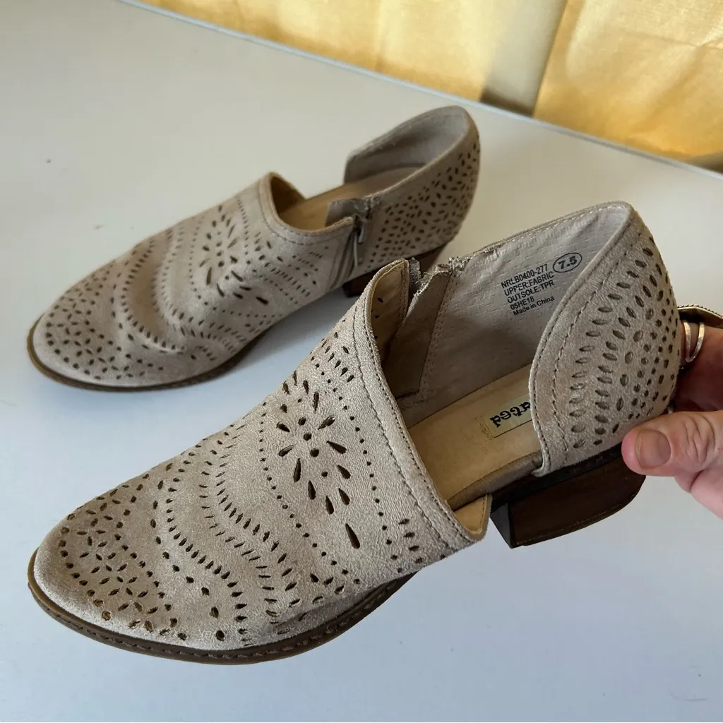 Not Rated Taupe Ankle Booties - Image 4