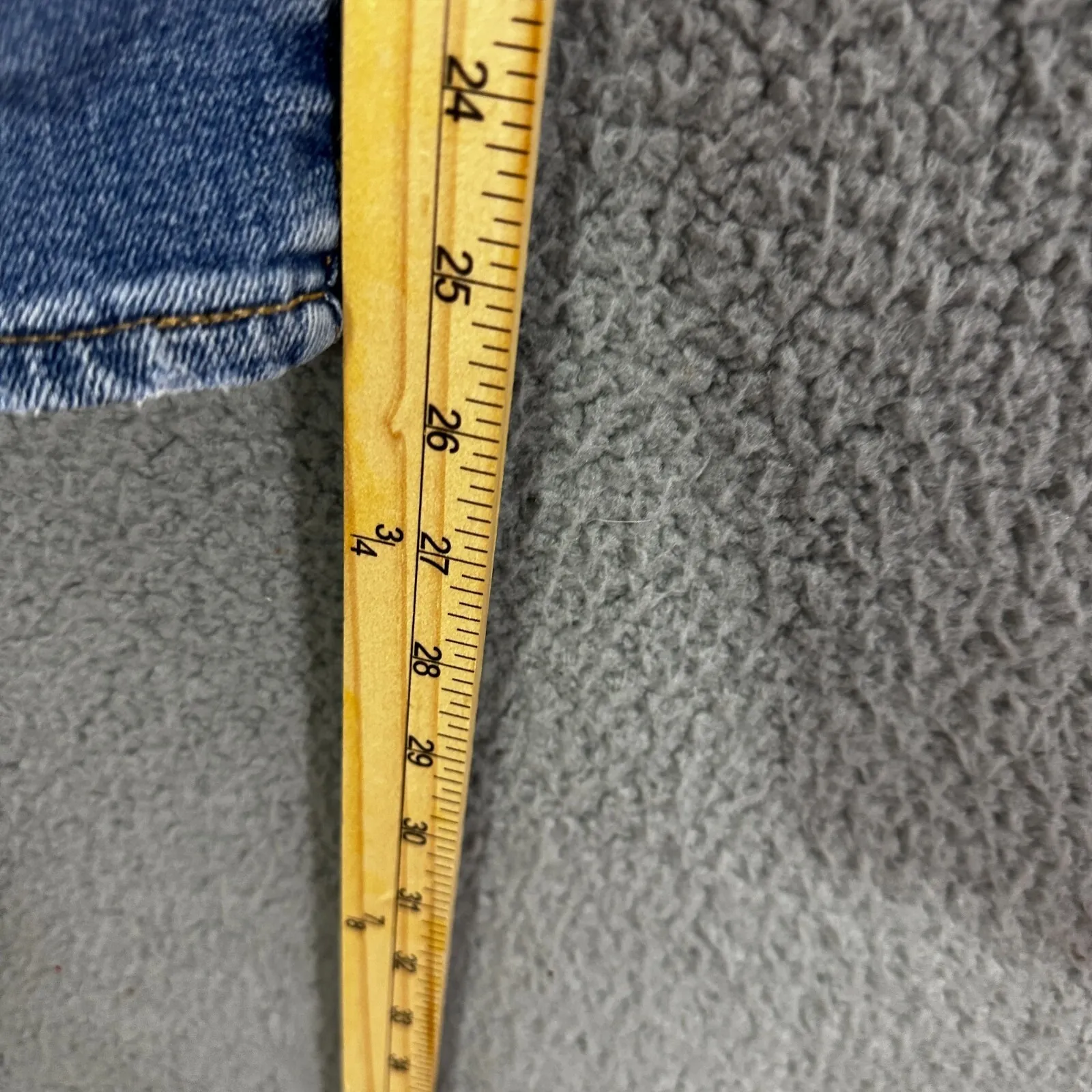 Gap 1969 Best Girlfriend Jeans 33 Blue Distressed Relaxed Tapered Boyfriend - Image 3