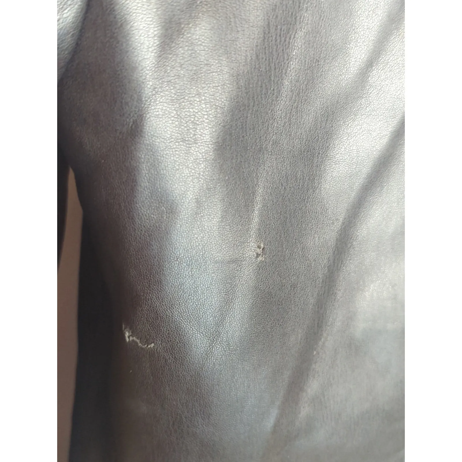 Zara Black Blazer Jacket Women's Small Vegan Leather Punk Bikercore Outdoor NWOT - Image 9