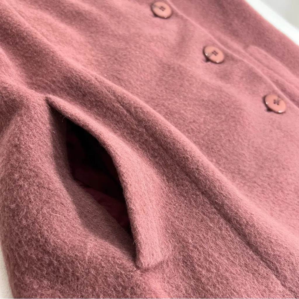Incalpaca TPX Alpaca Wool Shawl Collar Mulberry Vest Pink Size M - Image 5