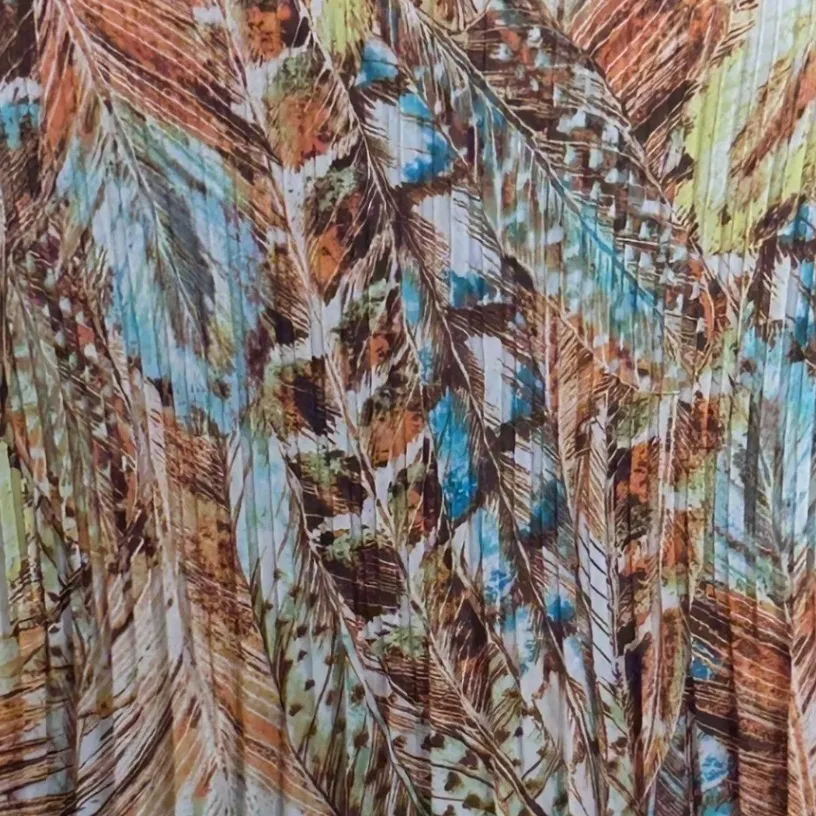 Boho Tunic Top Large Feather Festival Hipster Hippie Summer‎ Concert Tie Front - Image 7