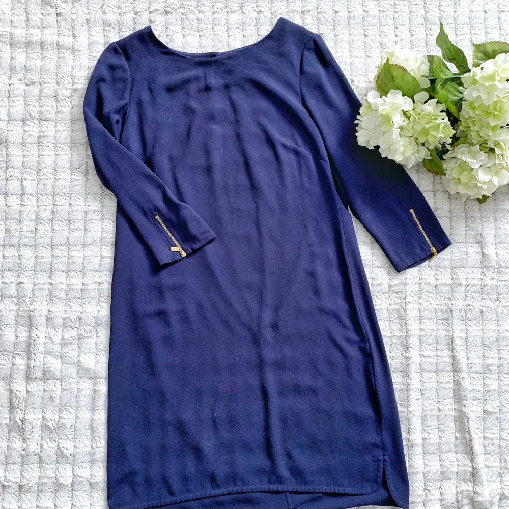 Laundry Navy Long Sleeve Dress - Image 3