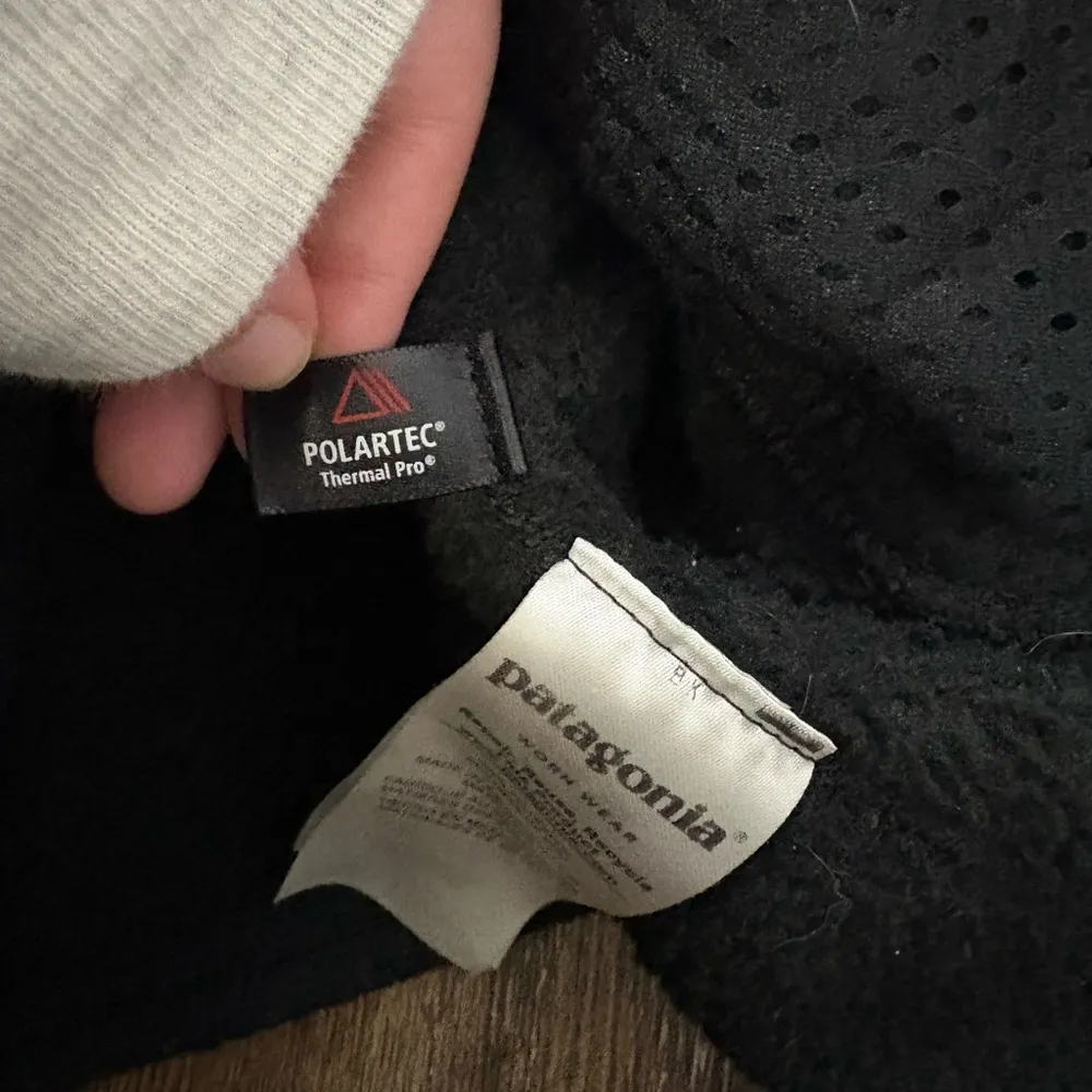 Patagonia Polartec Black Snap-T Fleece Pullover Jacket Size Medium w/ Arm Patch - Image 8