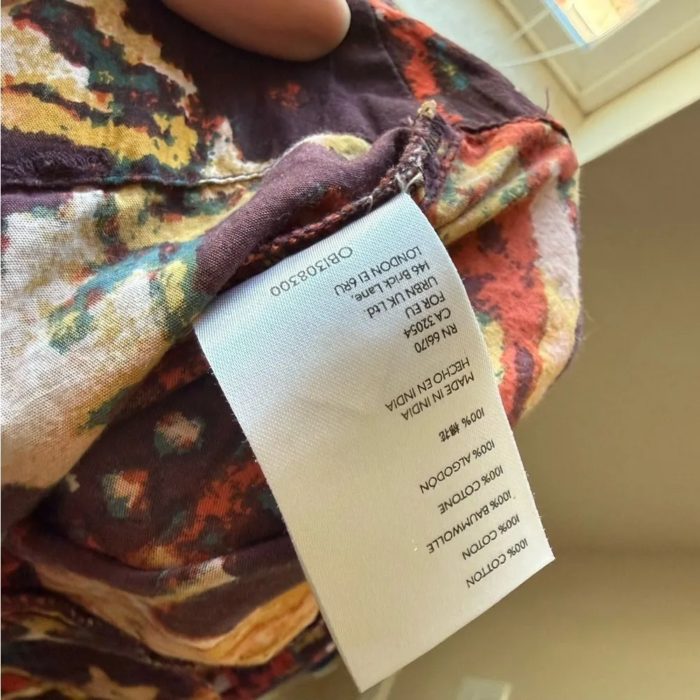 Free People Menocra Cropped Printed Pants Size 2 - Image 5