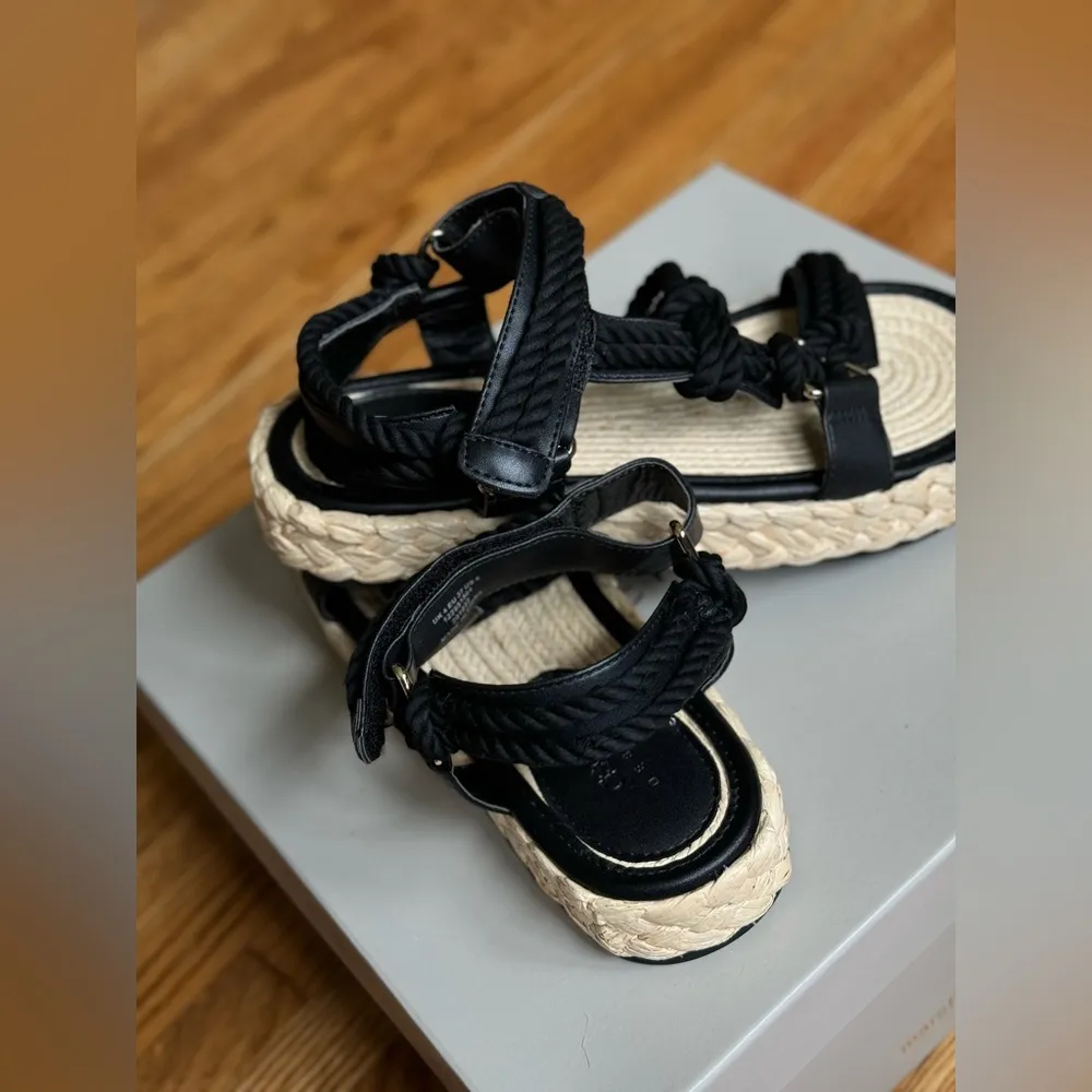 Rope espadrilles sandals in black  size 6 - Image 5
