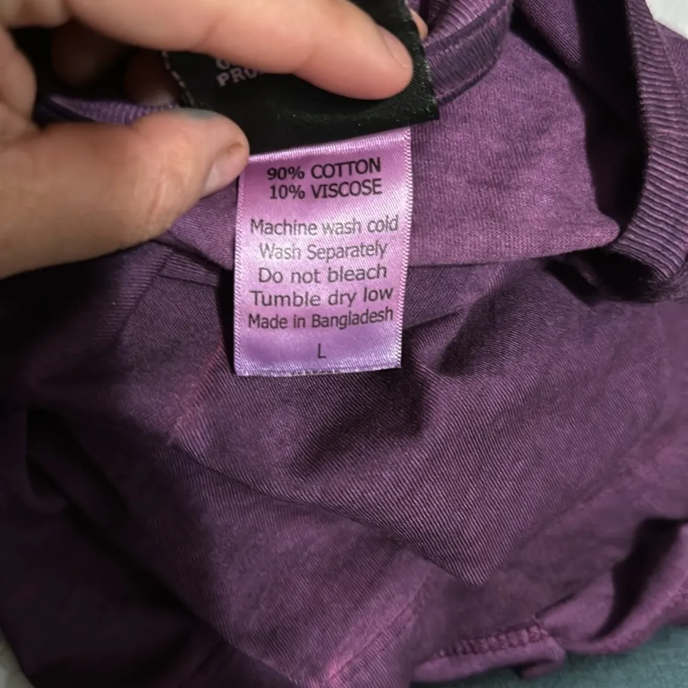 New with out tags motor Harley Davidson cycles y shirt size L purple color - Image 6