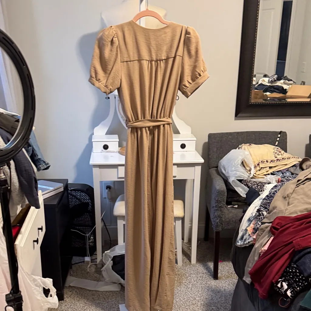 Monteau Beige Short Sleeve Top - Image 3