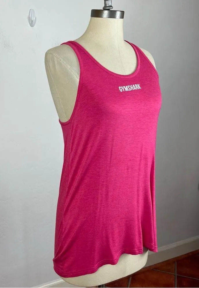 Gymshark Neon Pink Racerback Tank Top - Image 2