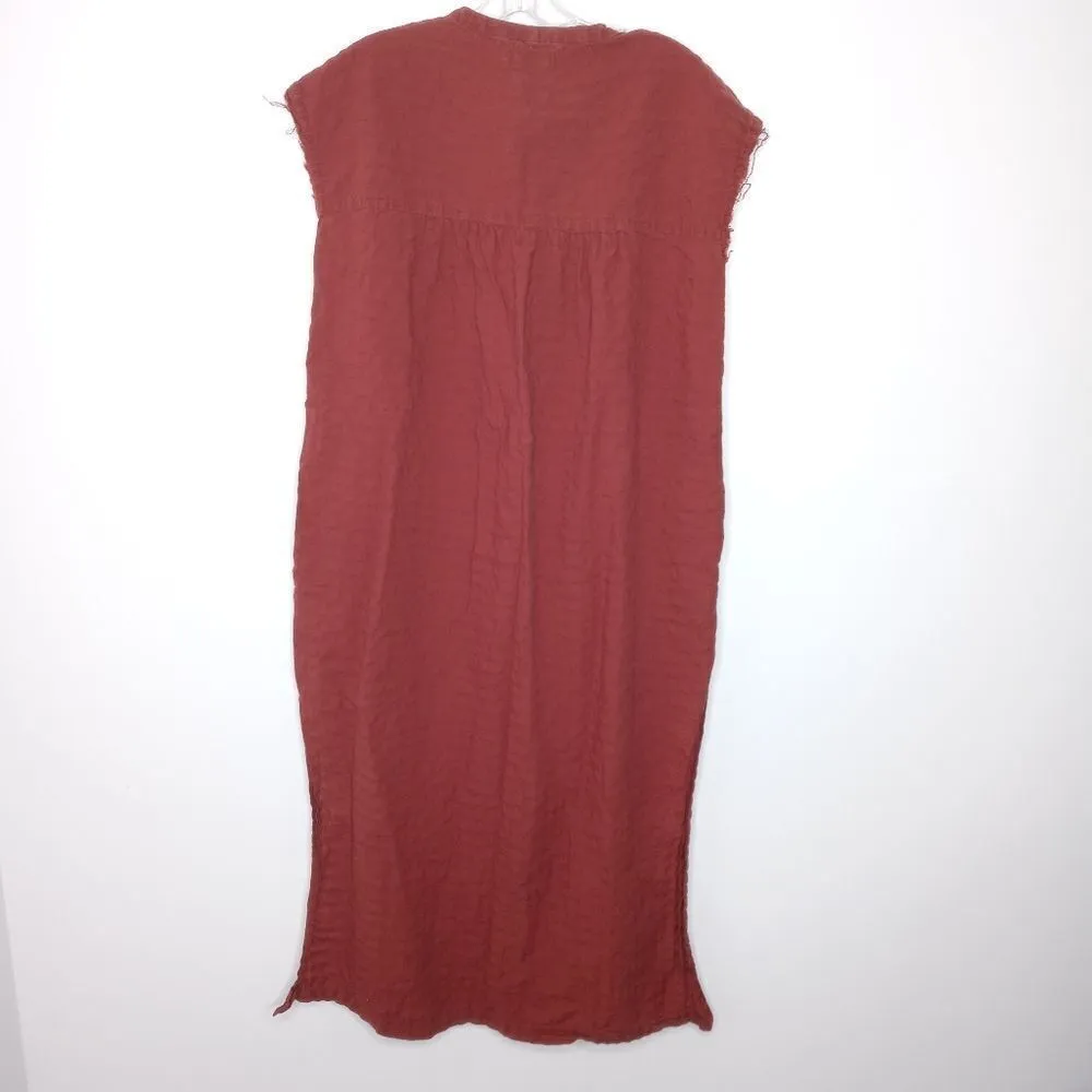Everlane rustic brown dress size small Orange - Image 8