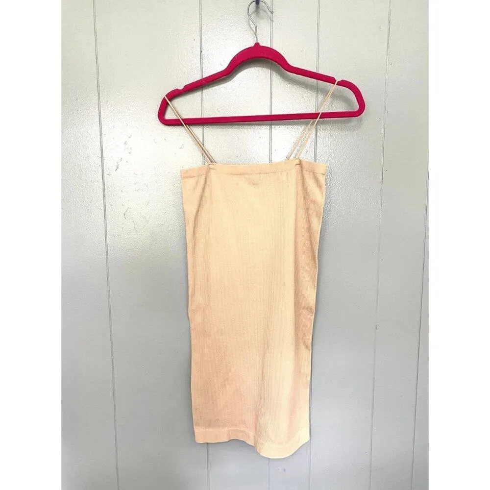 Urban Outfitters Out From Under Beige Explain It All Slip Bodycon Dress M - Image 3