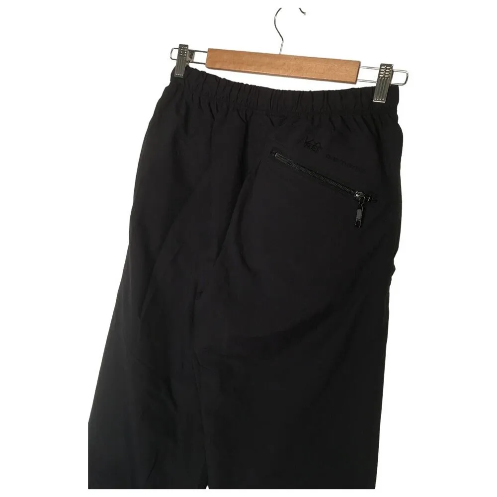 REI Elements Pants Womens M Thaw Nylon Straight Leg Lined Outdoor Skiing Black - Image 7