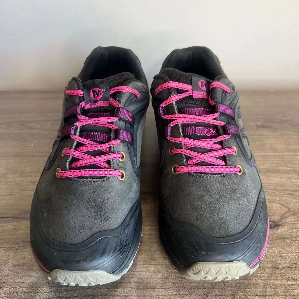 Merrell Verterra Black / Pink Women's Hiking Shoe Size 8.5 #750 - Image 2