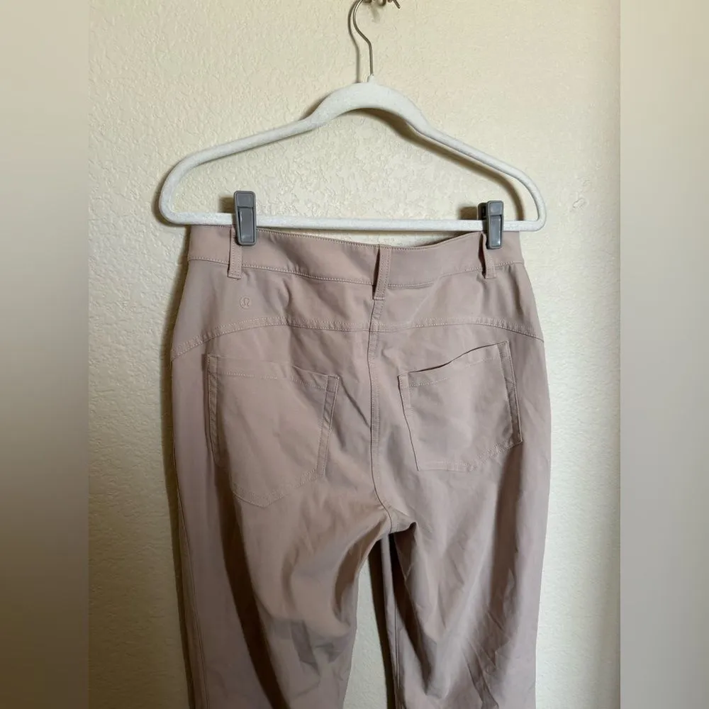 Lululemon City Sleek 5 Pocket 7/8 Pant Sz 10 Warpstreme Stretchy In‎ Trench Tan - Image 7