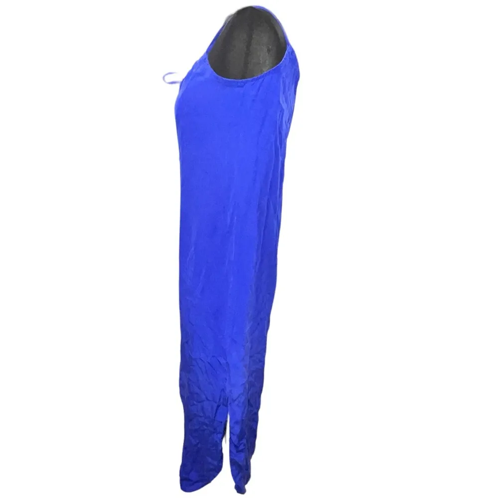 Mara Hoffman Royal Blue Sleeveless Button Front Dress - Image 3