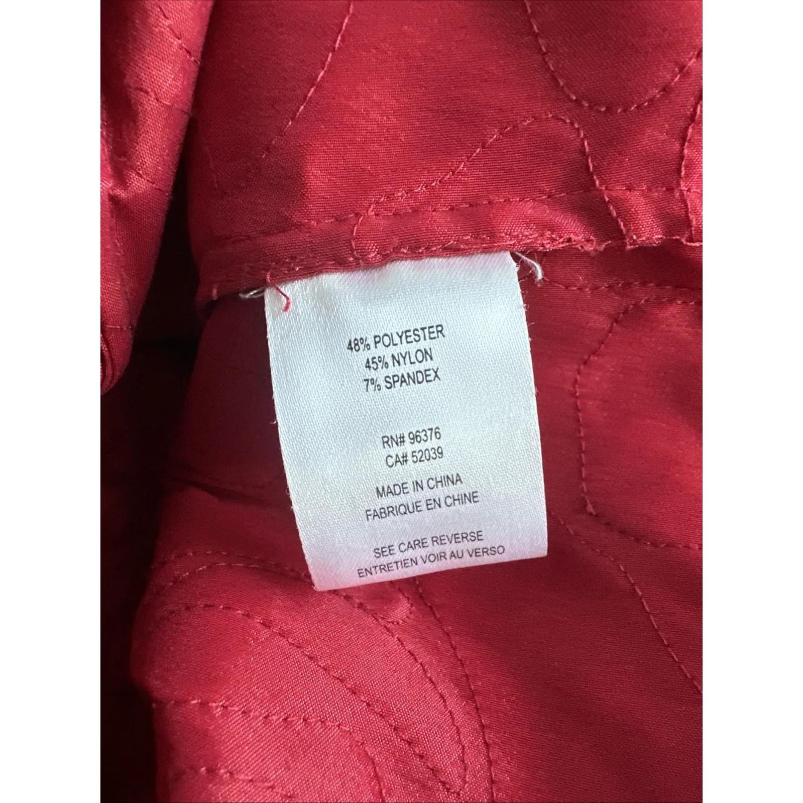 Samuel Dong Zipped Soutache Jacket Red Art - Image 5