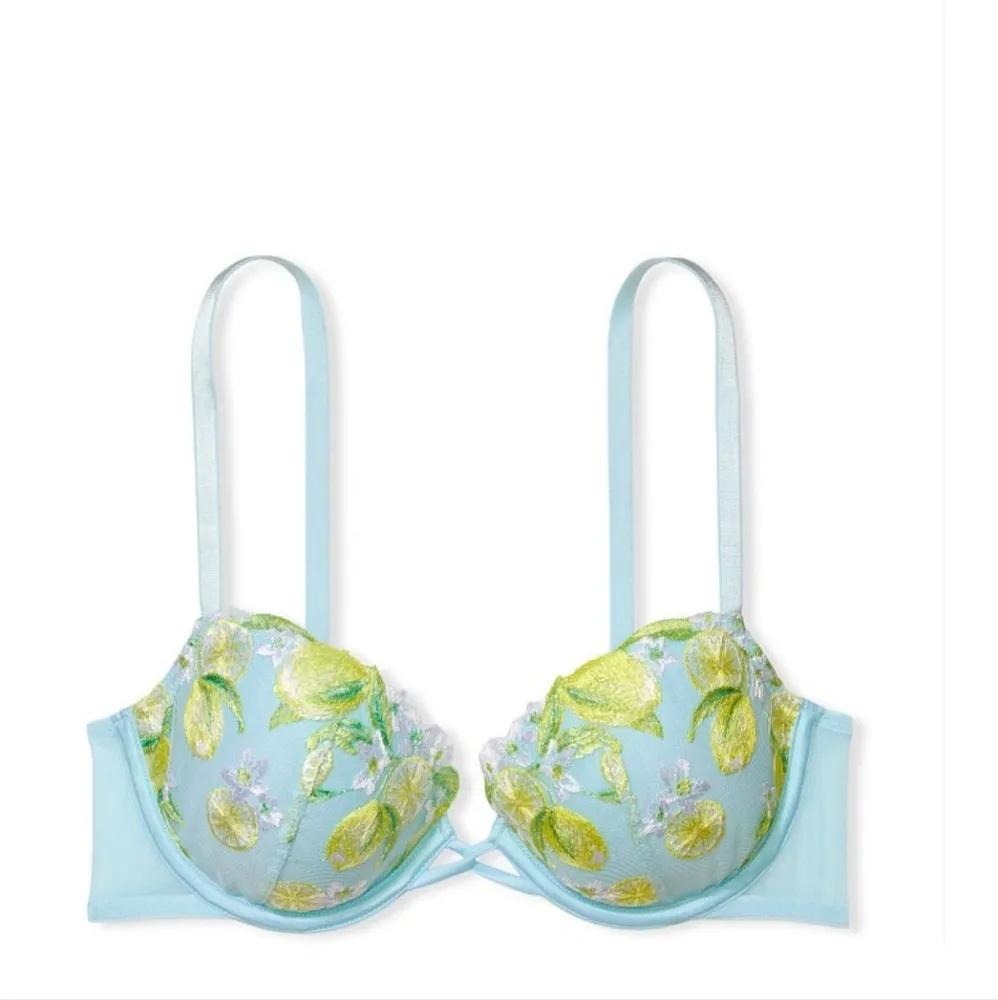 NWT VICTORIA'S  SECRET DREAM ANGELS  Lightly-Lined Lemon Embroidery Demi Bra 36F - Image 4