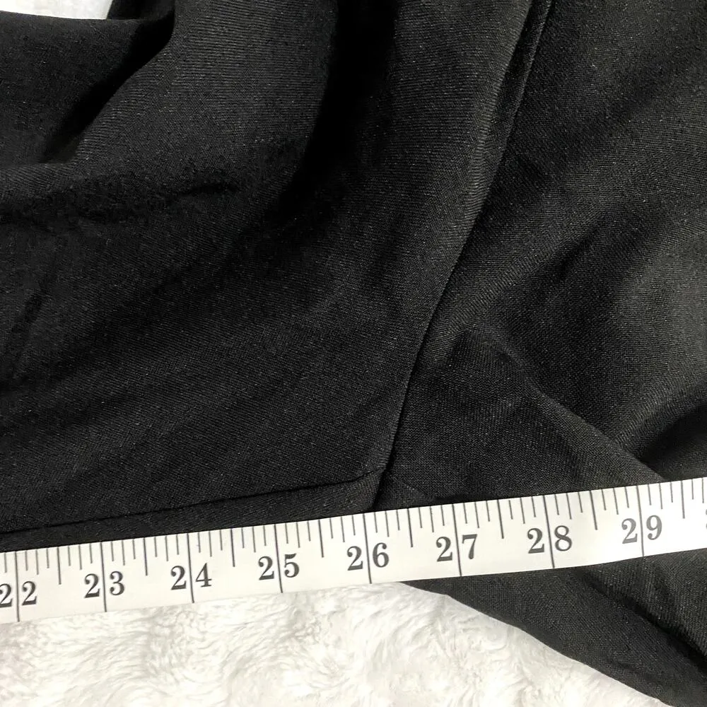 NWOT Lulus Sensible Sensation Black Tie-Front Short Sleeve Jumpsuit XS - Image 8