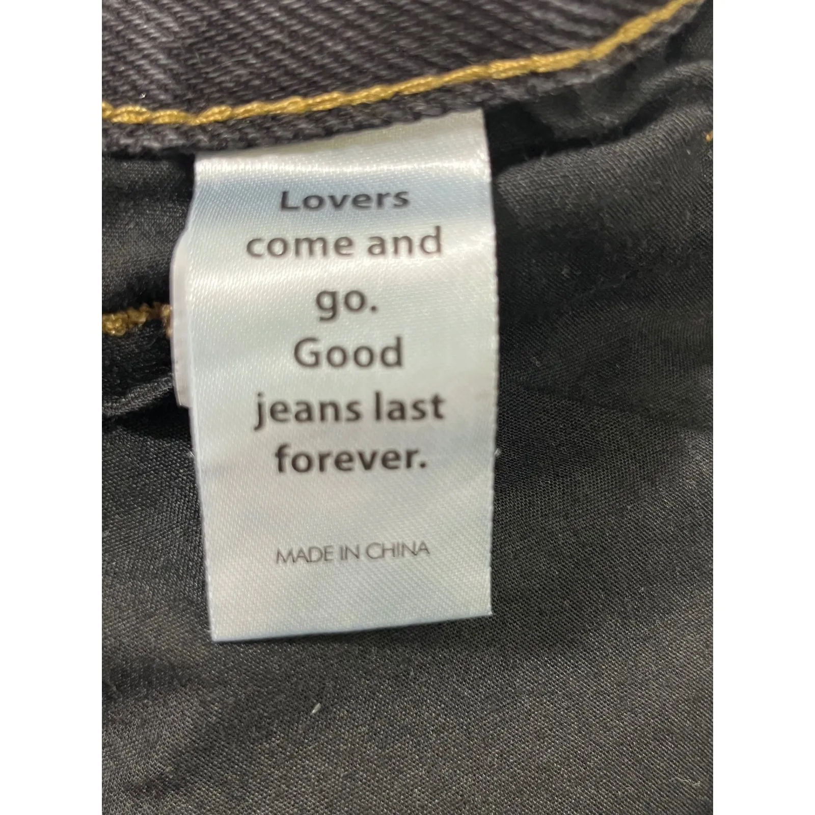 Pacsun Denim Jeans Women Colorblock Black Blue High Rise Button Fly Y2K Sz 27 - Image 6