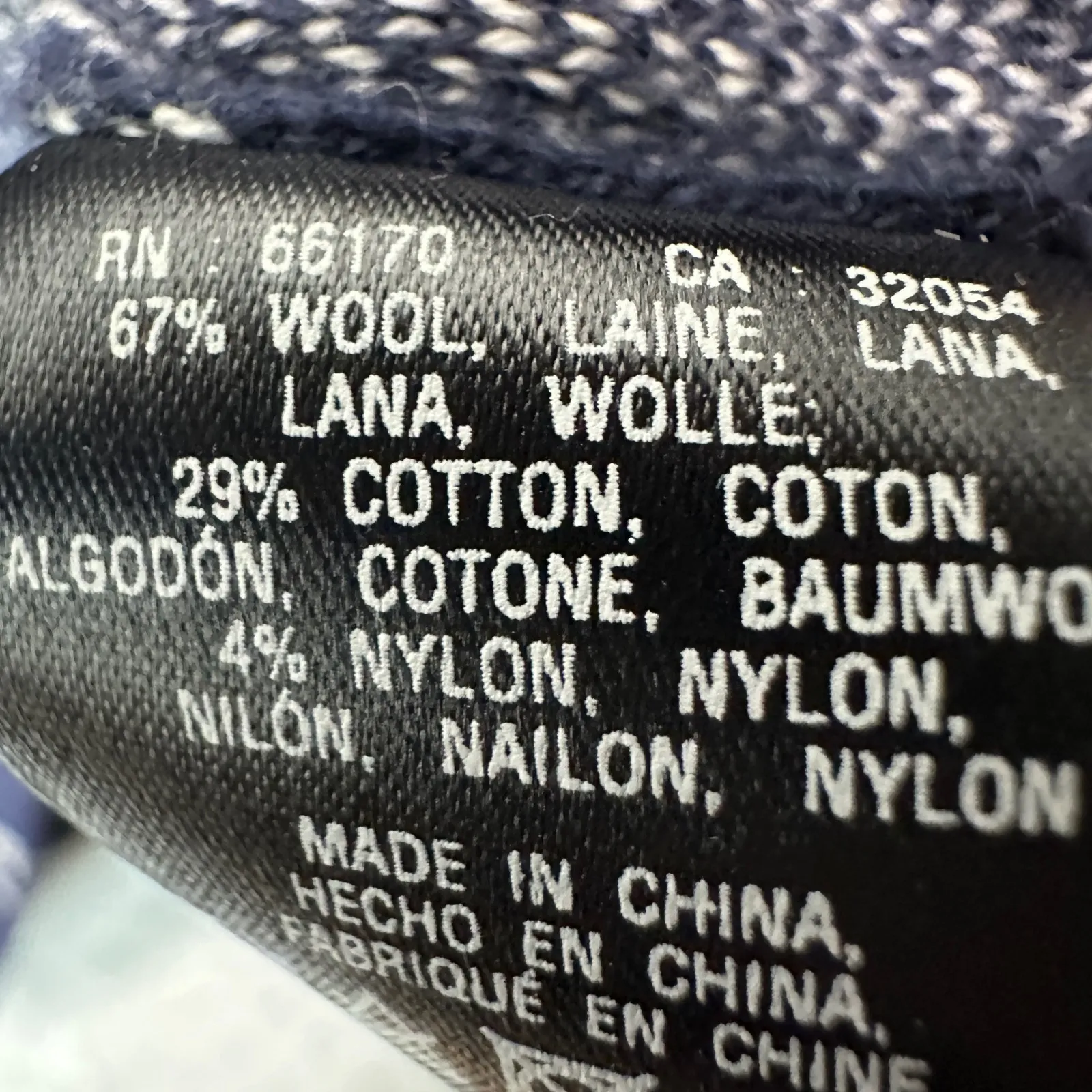 Moth Anthropologie Womens Blue Paned Sweater Tunic Mock Neck XS Wool Blend Retro - Image 6