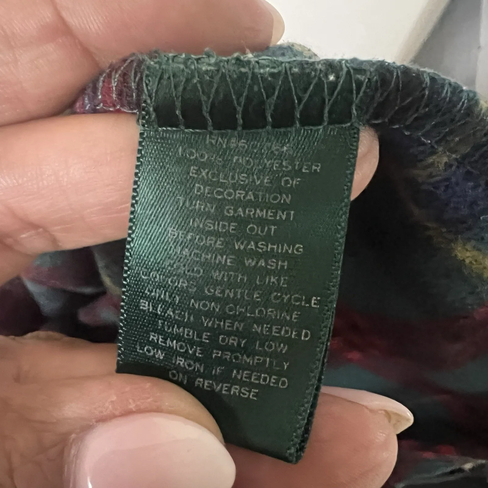 Lauren Ralph Lauren Women’s Monogram Plaid Flannel Pajama Top Button Front Med - Image 10