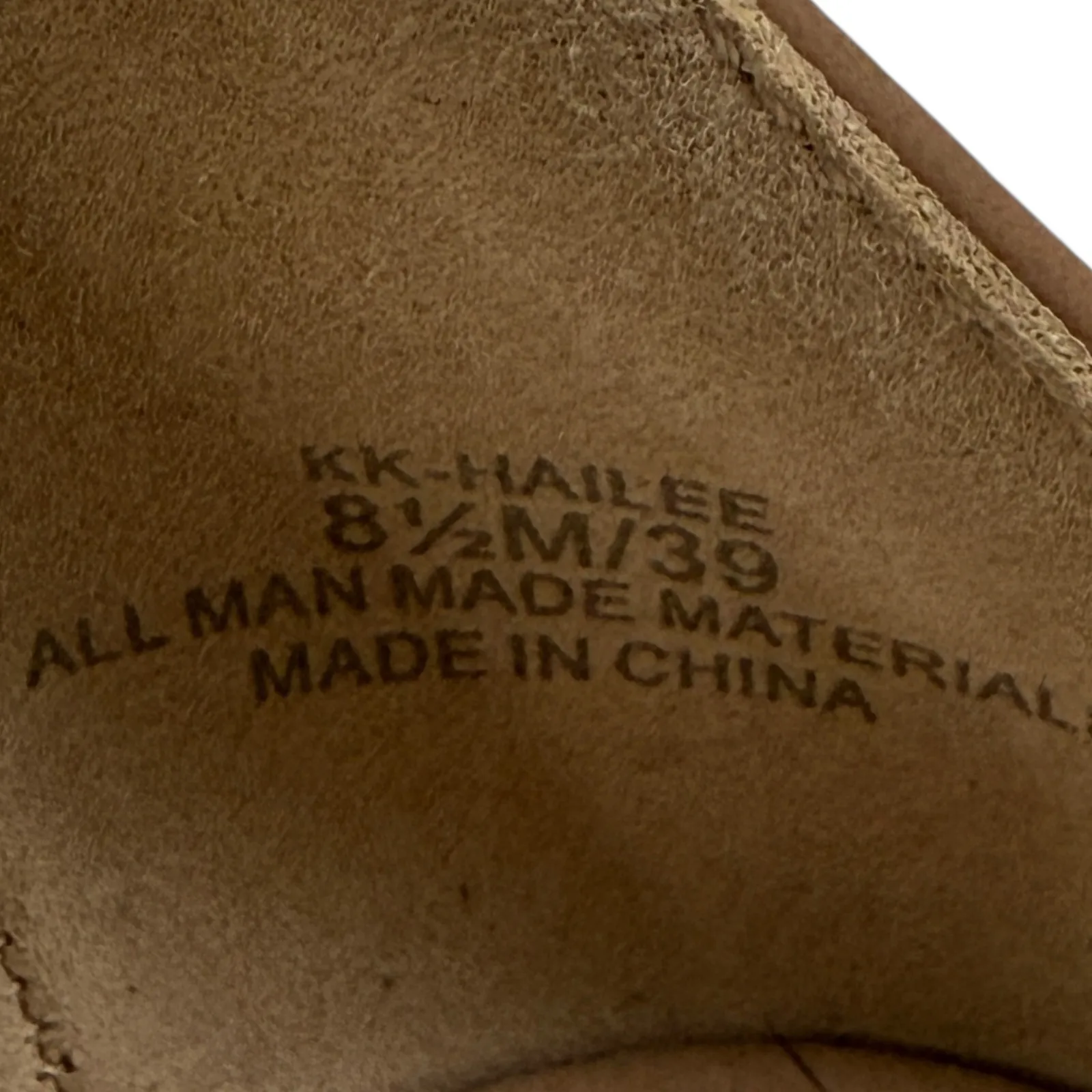 Kelly & Katie Women's Hailee 3.5" Block Heel Ankle Strap Sandals Nude Size 8.5M - Image 6