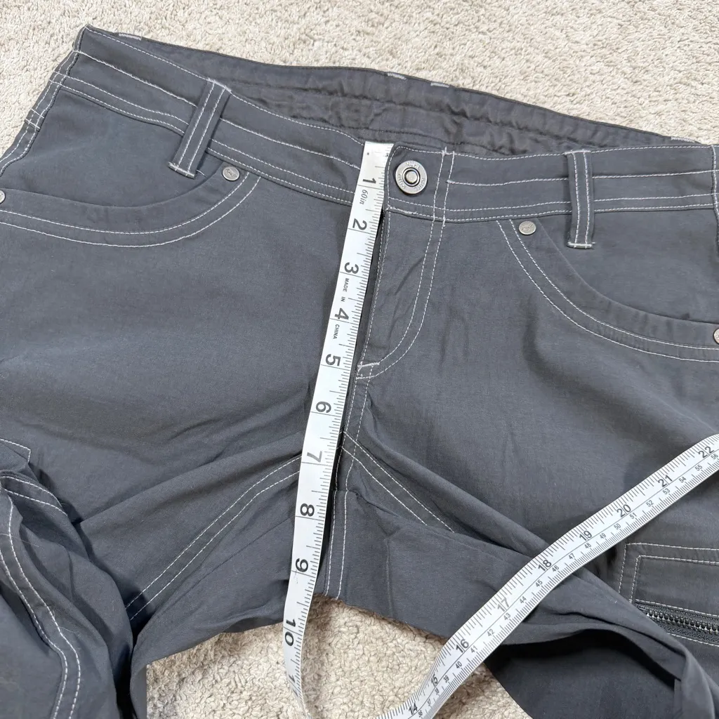 Kuhl Women’s Kliffside Convertible Hiking Cargo Pants Mid Rise in Dark Gray 4 - Image 16
